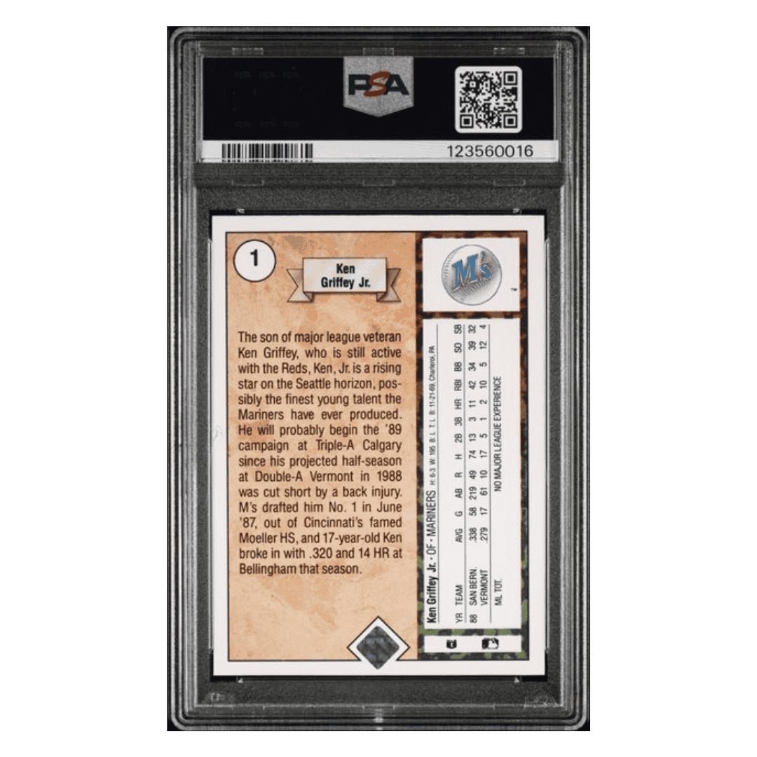 Ken Griffey Jr PSA 6 1989 Upper Deck Star Rookie Card #1