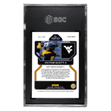 Victor Scott II SGC 9.5 2022 Panini Prizm Draft Picks Tiger Stripes Prizm #d/ 99 Card #PDP157