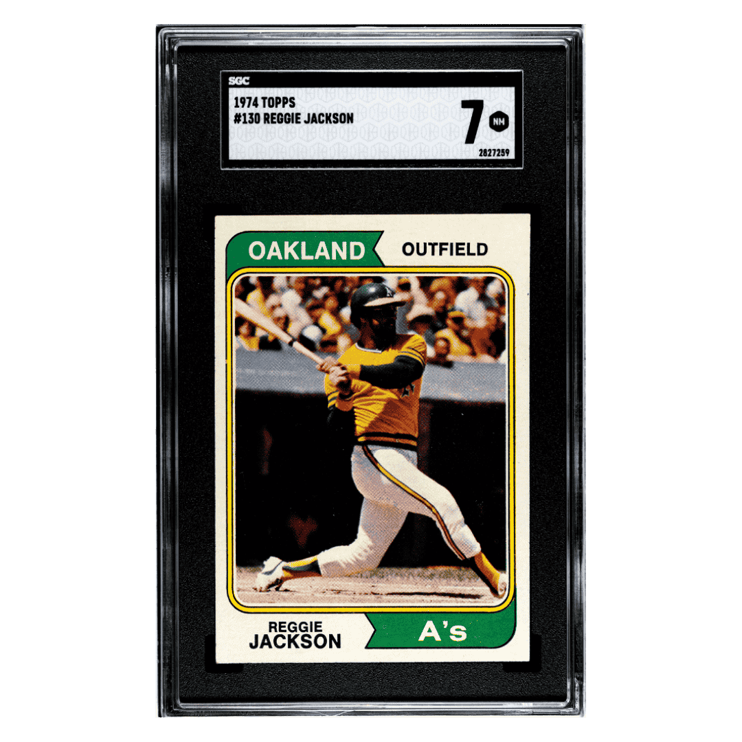 Reggie Jackson SGC 7 1974 Topps Card #130