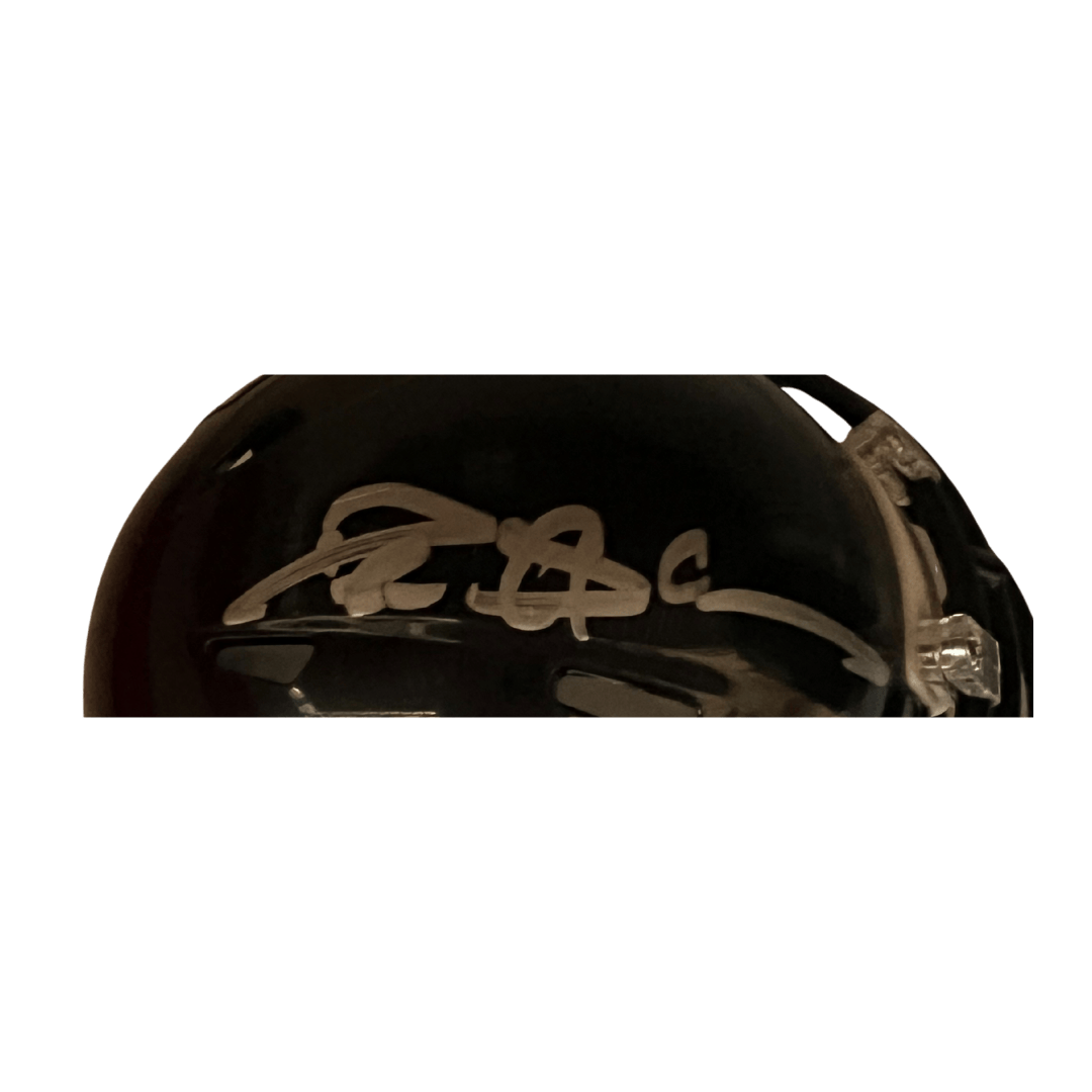 Deion Sanders Atlanta Falcons Autographed Mini Speed Helmet - Beckett COA