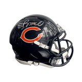 Rome Odunze Chicago Bears Autographed Mini Speed Helmet - Fanatics COA