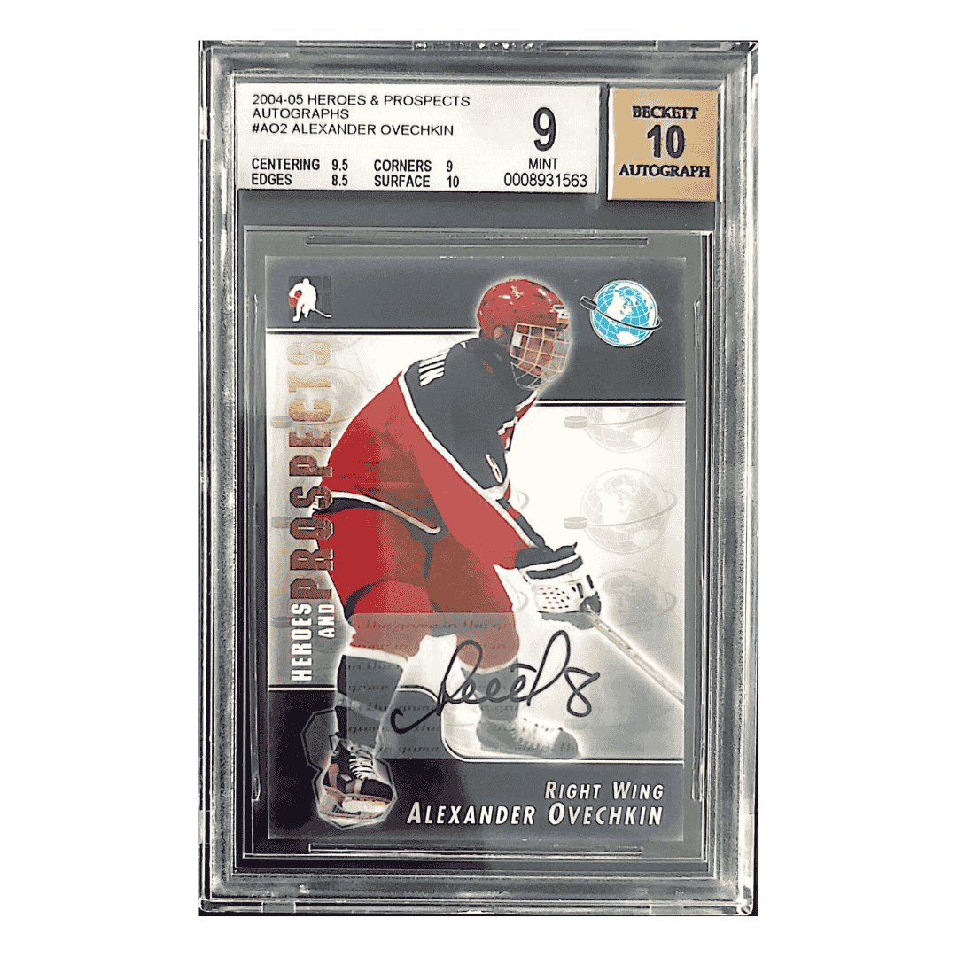 Alexander Ovechkin BGS 9 2004-05 In The Game Heroes & Prospects Autographs Card #AO2