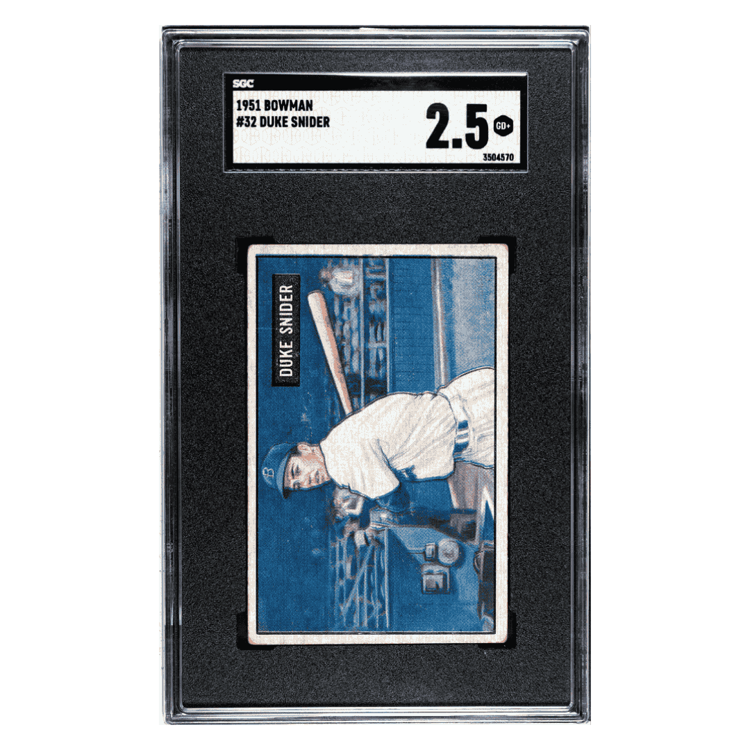 Duke Snider SGC 2.5 1951 Bowman Card #32