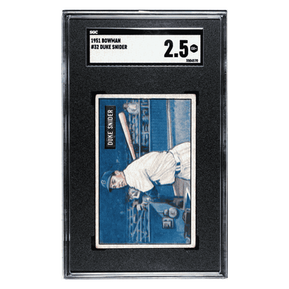 Duke Snider SGC 2.5 1951 Bowman Card #32