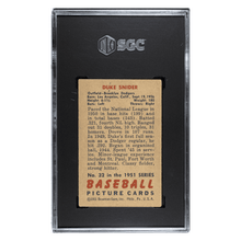 Duke Snider SGC 2.5 1951 Bowman Card #32