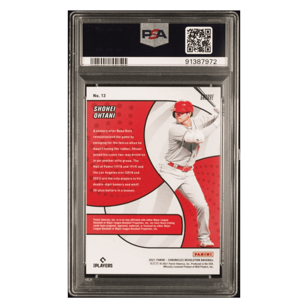 Shohei Ohtani PSA 10 2021 Panini Chronicles Revolution Groove Card #13