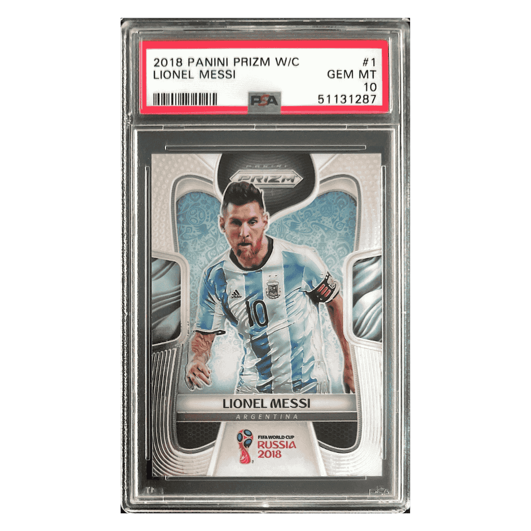 Lionel Messi PSA 10 2018 Panini Prizm World Cup Card #1