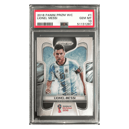 Lionel Messi PSA 10 2018 Panini Prizm World Cup Card #1
