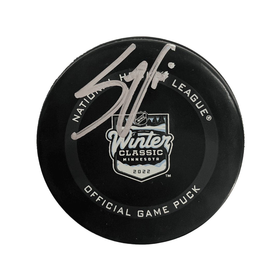 Steve Ott St Louis Blues Autographed 2022 Winter Classic Official Game Puck - Fan Cave COA