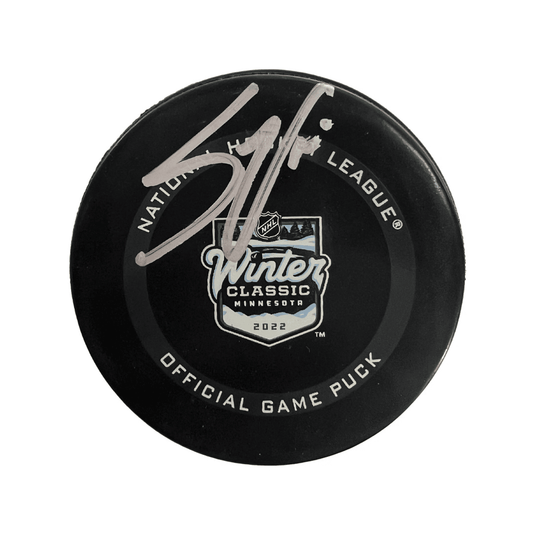 Steve Ott St Louis Blues Autographed 2022 Winter Classic Official Game Puck - Fan Cave COA