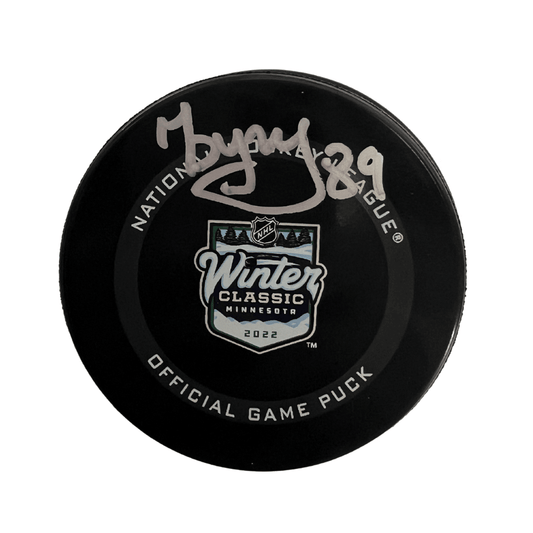 Pavel Buchnevich St Louis Blues Autographed 2022 Winter Classic Official Game Puck - JSA COA