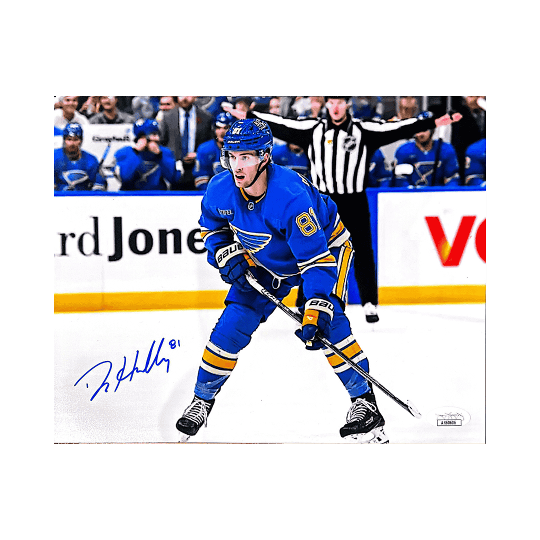 Dylan Holloway St Louis Blues Autographed 8x10 Photo - JSA COA
