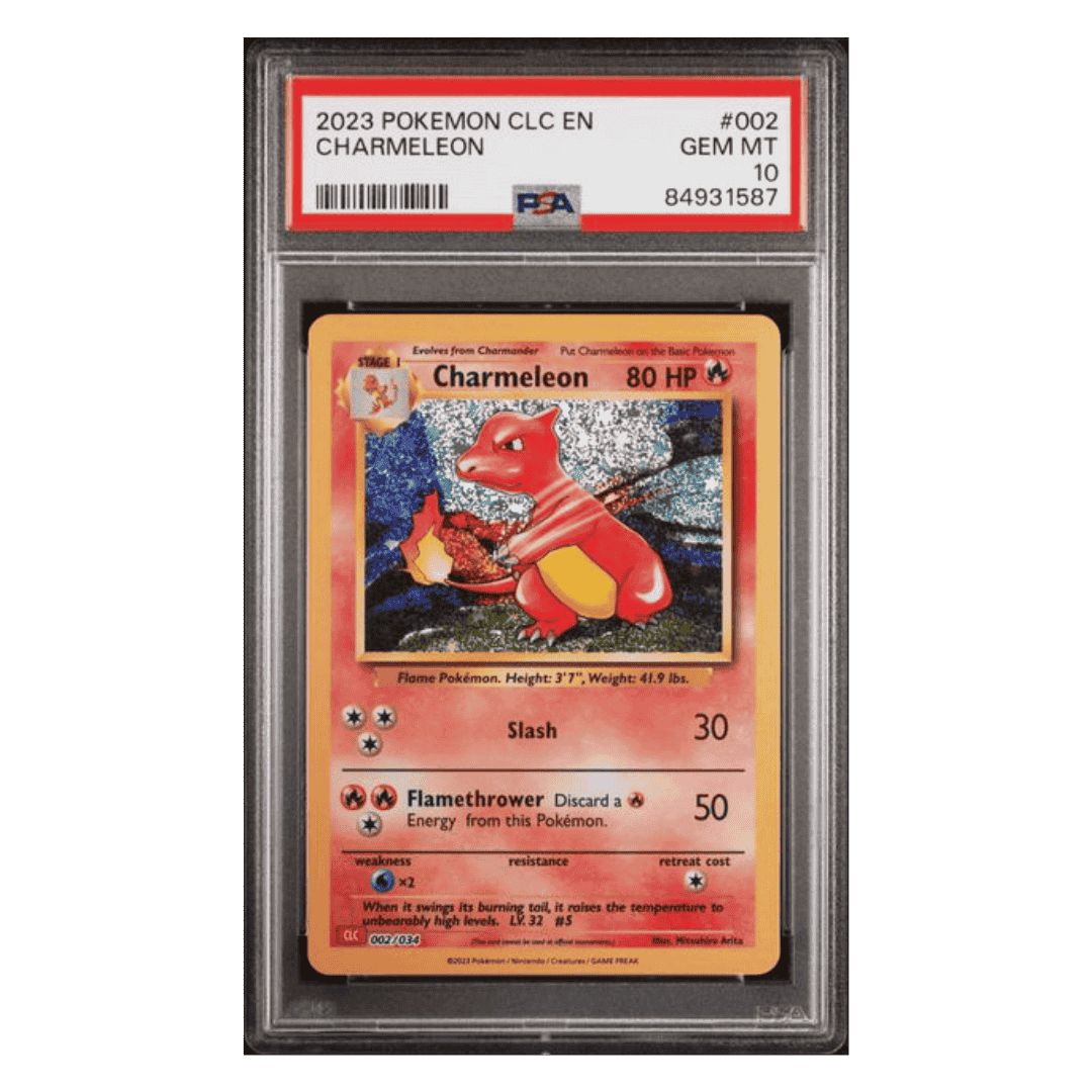 Charmeleon PSA 10 2023 Pokemon CLC-Trading Card Game Classic Charizard & HO-OH ex Deck Card #002