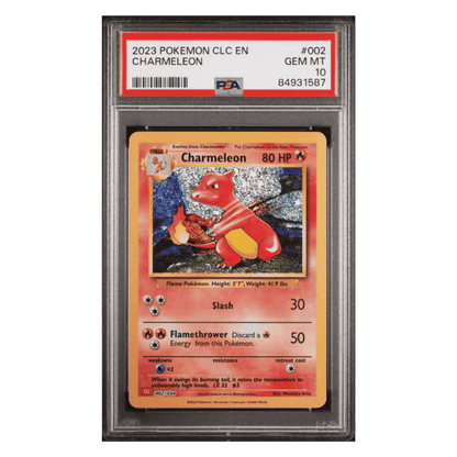 Charmeleon PSA 10 2023 Pokemon CLC-Trading Card Game Classic Charizard & HO-OH ex Deck Card #002