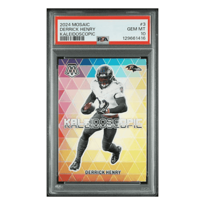 Derrick Henry PSA 10 2024 Panini Mosaic Kaleidoscopic Case Hit Card #3