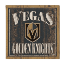 Vegas Golden Knights Wooden Magnet 3" x 3"
