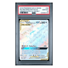 Moltres/ Zapdos/ Articuno GX PSA 10 2019 Pokemon Sun & Moon Hidden Fates Full Art Secret Card #69