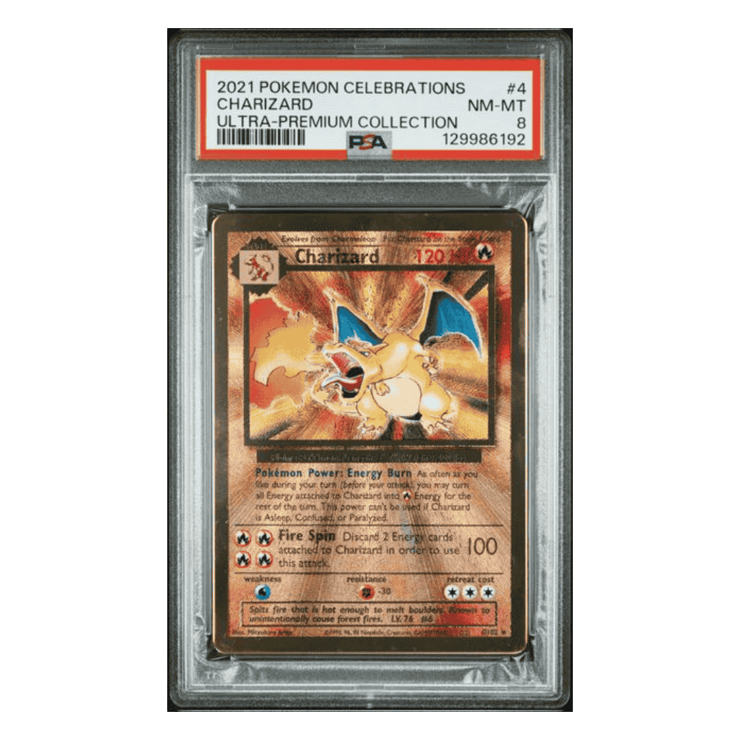 Charizard PSA 8 2021 Pokemon Celebrations Ultra Premium Collection Card #4