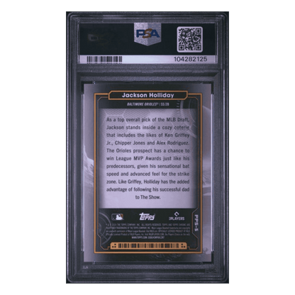 Jackson Holliday PSA 10 2024 Topps Chrome Cosmic Planetary Pursuit - The Sun Rookie RC Card #5
