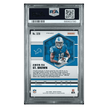 Amon-Ra St Brown PSA 10 2021 Panini Mosaic Reactive Blue Rookie RC Card #328