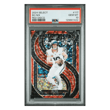 Bo Nix PSA 10 2024 Panini Select Red Disco Rookie RC #d/ 49 Card #117