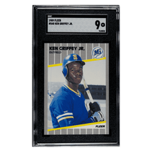 Ken Griffey Jr SGC 9 1989 Fleer RC Card #548