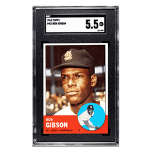 Bob Gibson SGC 5.5 1963 Topps Card #415