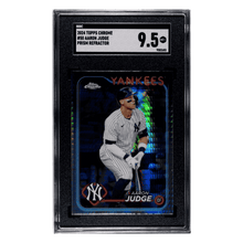 Aaron Judge SGC 9.5 2024 Topps Chrome Prism Refractor Card #50