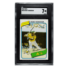 Rickey Henderson SGC 7 1980 Topps Card #482