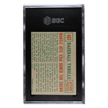 Mickey Mantle SGC 5 1959 Topps Mantle Hits 42nd Homer For Crown Baseball Thrills Card #461