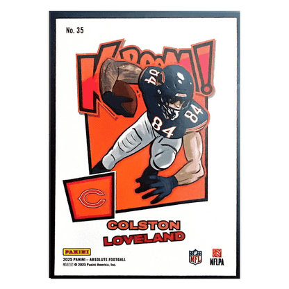 Colston Loveland 2025 Panini Absolute Kaboom! Rookie RC Card #35