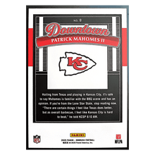 Patrick Mahomes 2025 Panini Donruss Downtown Card #8