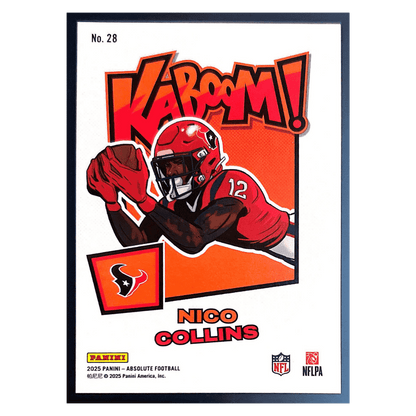 Nico Collins 2025 Panini Absolute Kaboom! Card #28