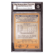 Brett Hull 1988-89 Topps Autographed Card #66