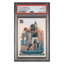 Caleb Williams PSA 10 2024 Panini Donruss Downtown! Rookie RC Card #21