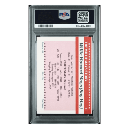 Willie Mays 1984 Renata Galasso Mays Story Card #1