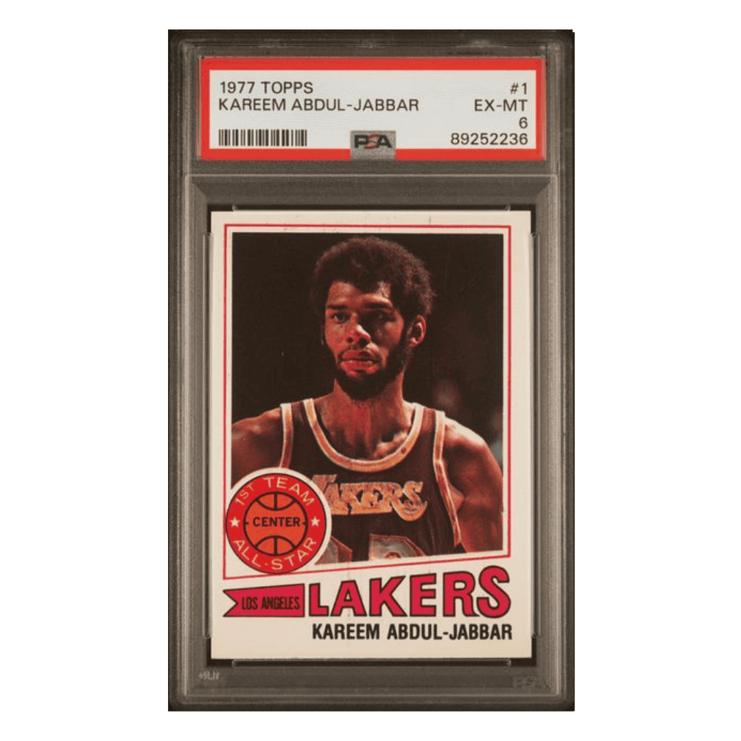Kareem Abdul-Jabbar PSA 6 1977 Topps Card #1