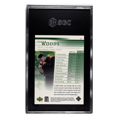 Tiger Woods SGC 9 2001 Upper Deck Rookie Card #1