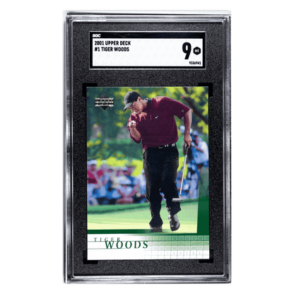 Tiger Woods SGC 9 2001 Upper Deck Rookie Card #1