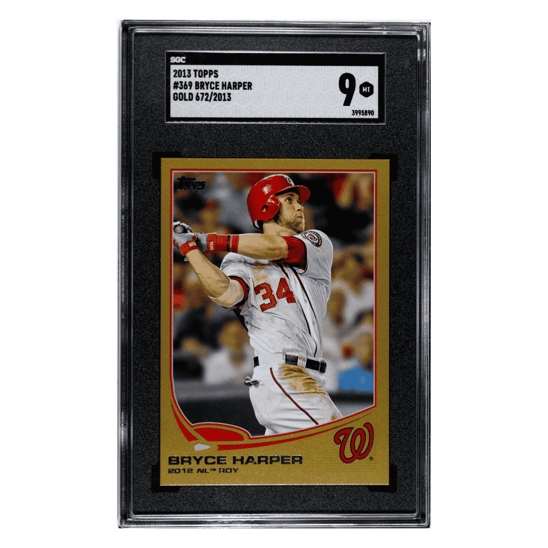 Bryce Harper SGC 9 2013 Topps Gold #d/ 2013 Card #369