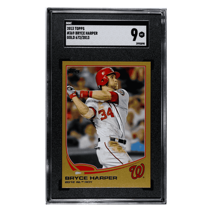 Bryce Harper SGC 9 2013 Topps Gold #d/ 2013 Card #369