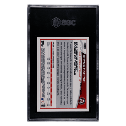 Bryce Harper SGC 9 2013 Topps Gold #d/ 2013 Card #369