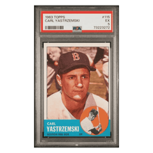 Carl Yastrzemski PSA 5 1963 Topps Card #115
