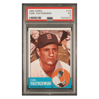Carl Yastrzemski PSA 5 1963 Topps Card #115