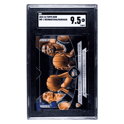 Victor Wembanyama & David Robinson SGC 9.5 2023-24 Topps Now Rookie RC Card #WR1