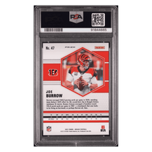 Joe Burrow PSA 10 2021 Panini Mosaic Green Mosaic Card #47