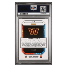 Jayden Daniels PSA 9 2024 Panini Obsidian Fire and Ice Silver Rookie RC Card #19