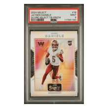 Jayden Daniels PSA 9 2024 Panini Select Score Select Throwback Prizm Rookie RC Card #16