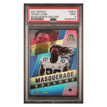 CeeDee Lamb PSA 9 2021 Panini Mosaic Masquerade Ballers Card #MB12