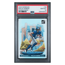 Malik Nabers PSA 10 2024 Panini Donruss Downtown! Rookie RC Card #18
